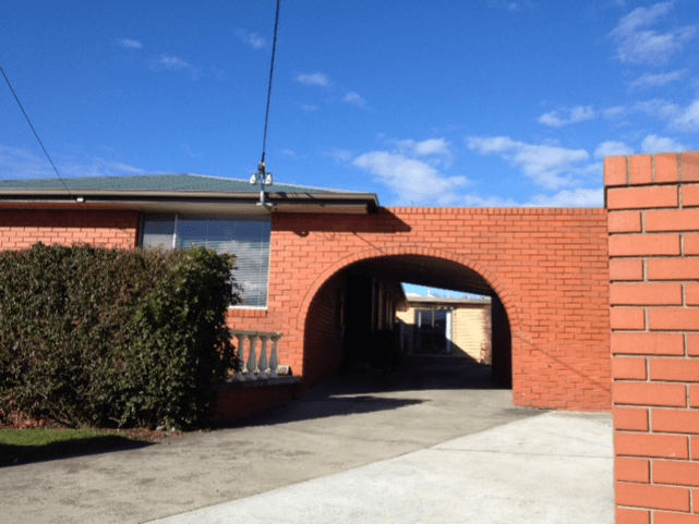 Supported Independent Living front of home in West Moonah, Tasmania