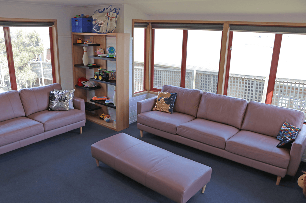 Living room of Respite home in Tasmania